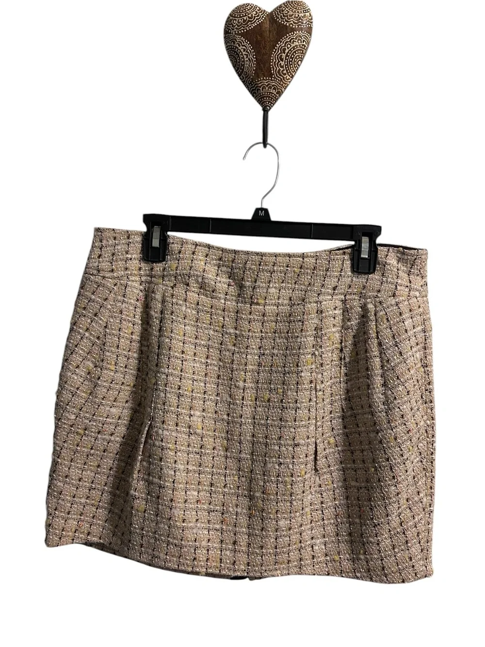 Tory Burch Beige Tweed Mini Skirt Size 10